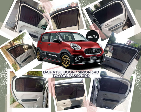 Awra Window Curtains Sun Shades (Car Pardy) for Toyota Passo 2016 - 2020 3rd
