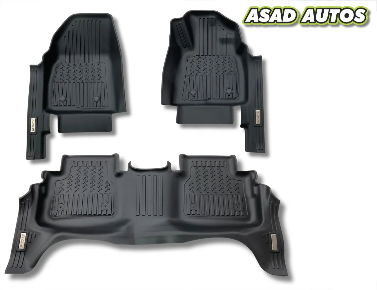 Premium 3D Floor Mats – TXR Hybrid TPE/TPU/TPR for Haval H6 2025 (Front + Rear)
