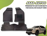 Premium 7D Car Floor Mats for Haval H6 Facelift 2025 – Luxury All-Weather Protection