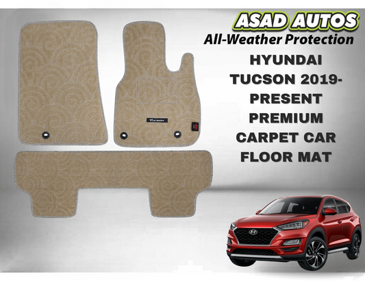 Hyundai Tucson 2019–Present Premium Carpet Car Floor Mat – Custom Fit & Elegant Design