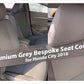 Premium Grey Bespoke Seat Covers for Honda City 2018, offering a custom fit and stylish protection for your car’s interior.
