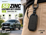Premium Jaecoo J5 2025–2026 zinc alloy leather texture key cover