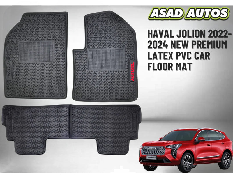 Premium Latex PVC Car Floor Mat for HAVAL Jolion 2022–2024 – Waterproof and Custom Fit

