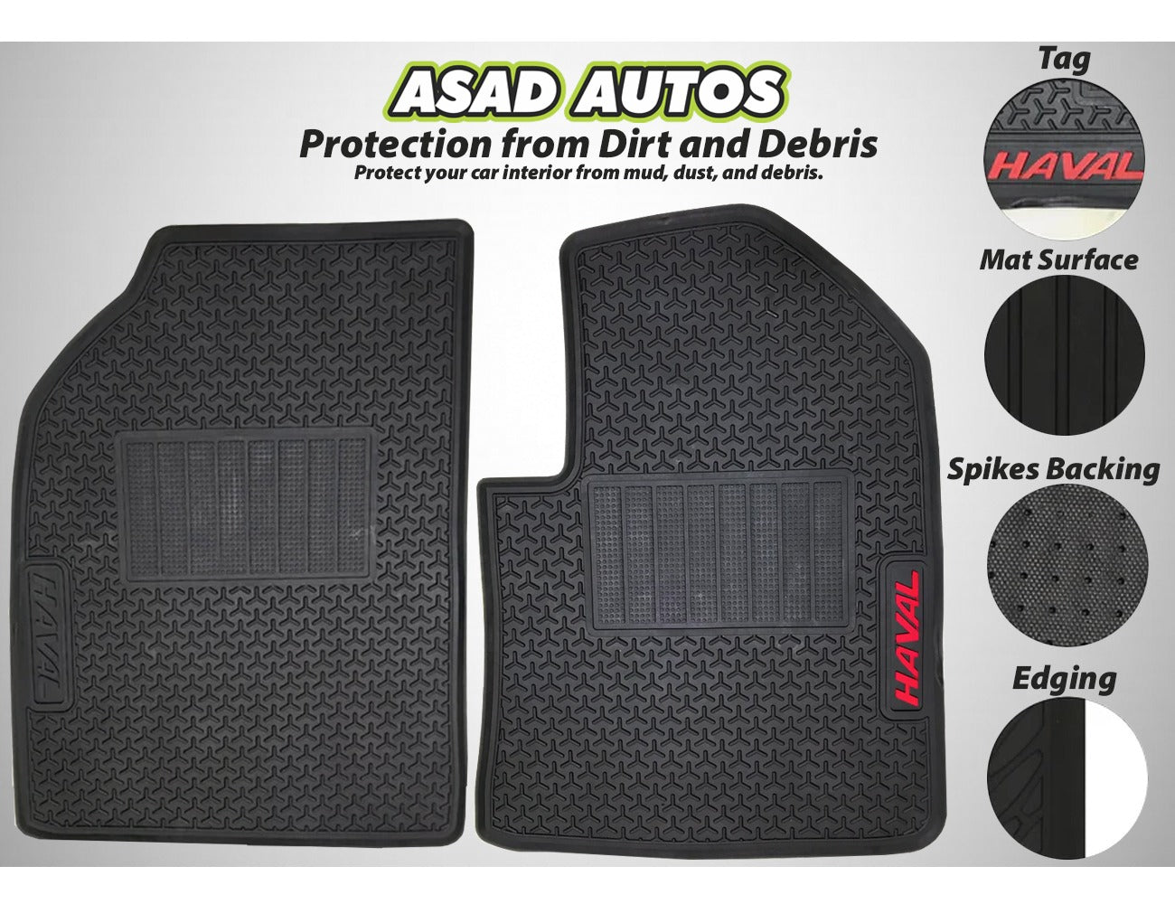 Premium Latex PVC Car Floor Mats for HAVAL H6 2022-2024