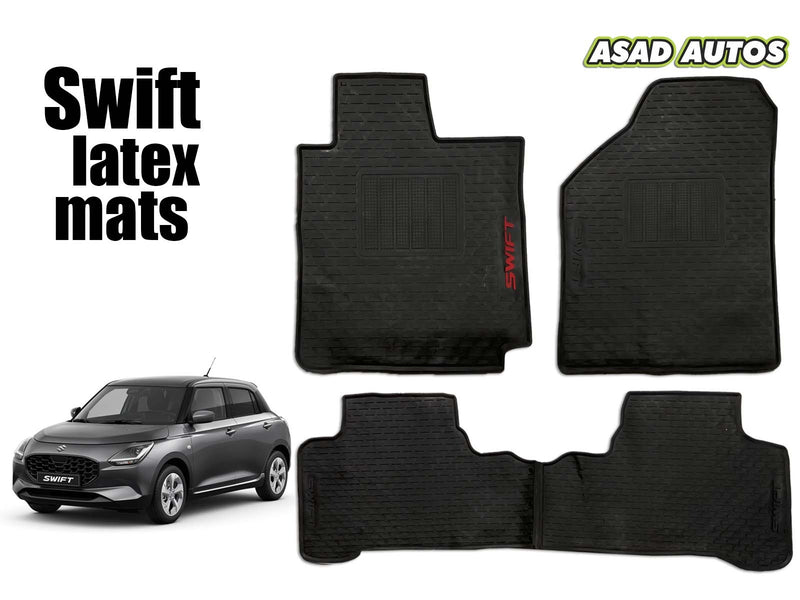 Premium Latex Rubber Car Floor Mats for Suzuki Swift New 2017-2026 – Designed for durability and style
