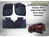 Premium TPE Floor Mats for Honda HR-V 2023–2024 – Custom Fit & All-Weather
