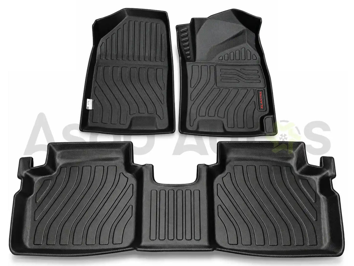 Hyundai Elantra 2021-2024 TPE Floor Mats – Premium All-Weather Custom Fit Car Mats