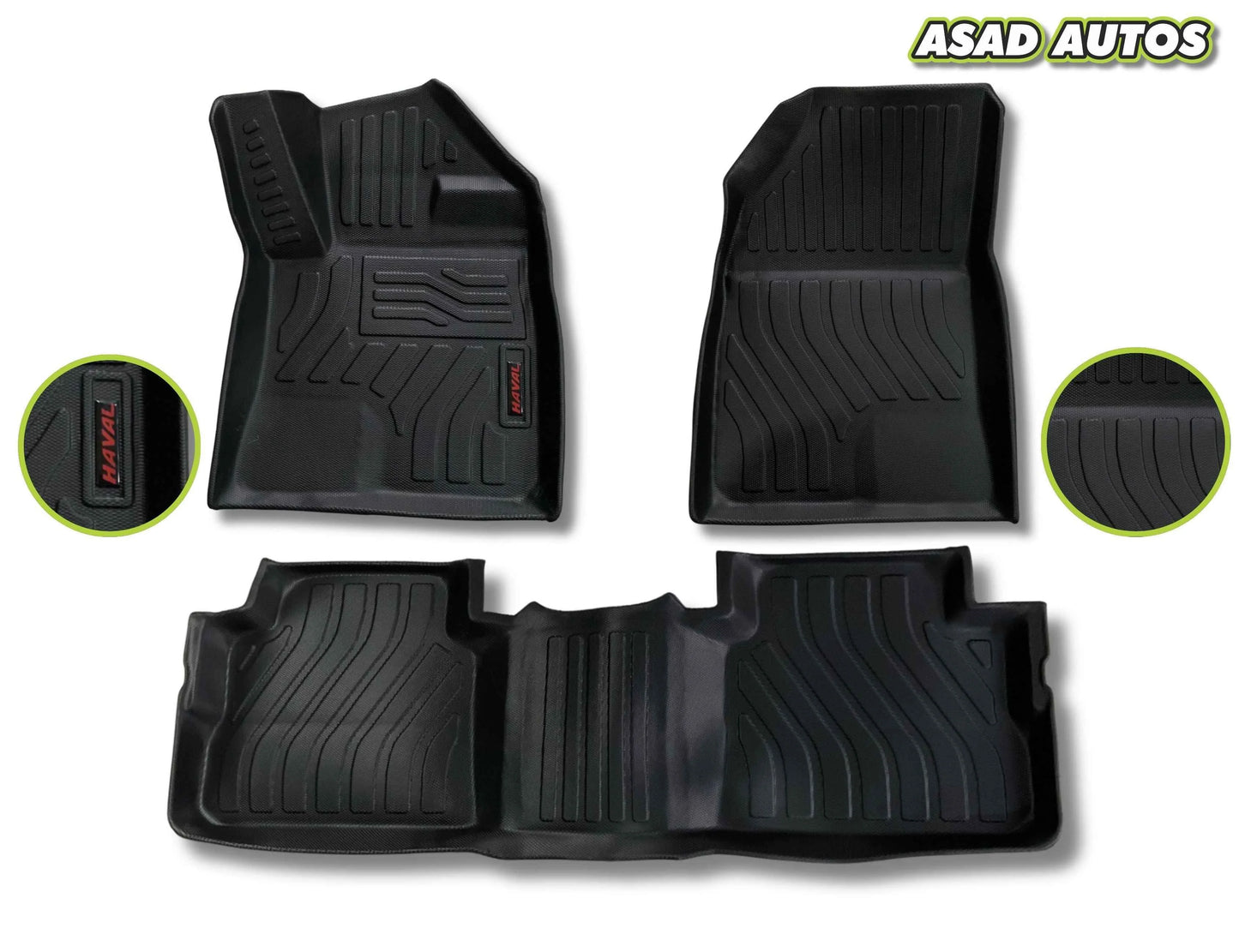 Premium TPE Logo Style Car Floor Mats for Haval H6 Facelift 2025–2026