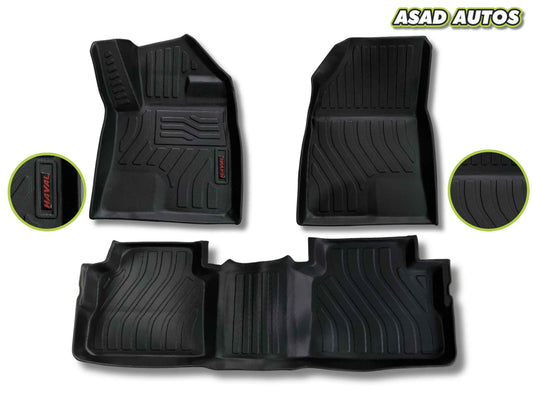 Premium TPE Logo Style Car Floor Mats for Haval H6 Facelift 2025–2026