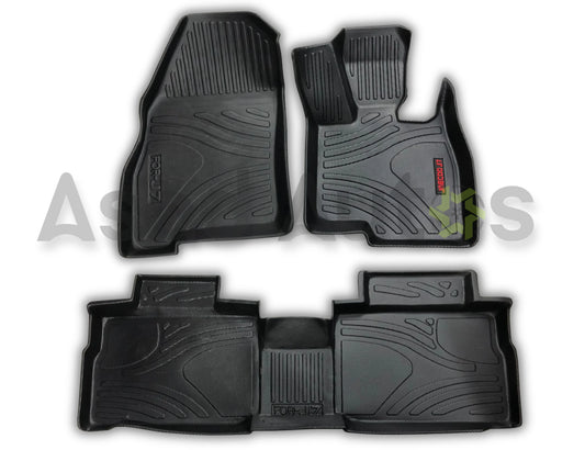 Premium TPE car floor mats for Jaecoo J7 2025–2026 custom-fit all-weather floor liners with waterproof protection, anti-slip surface, raised edges, and full interior coverage.