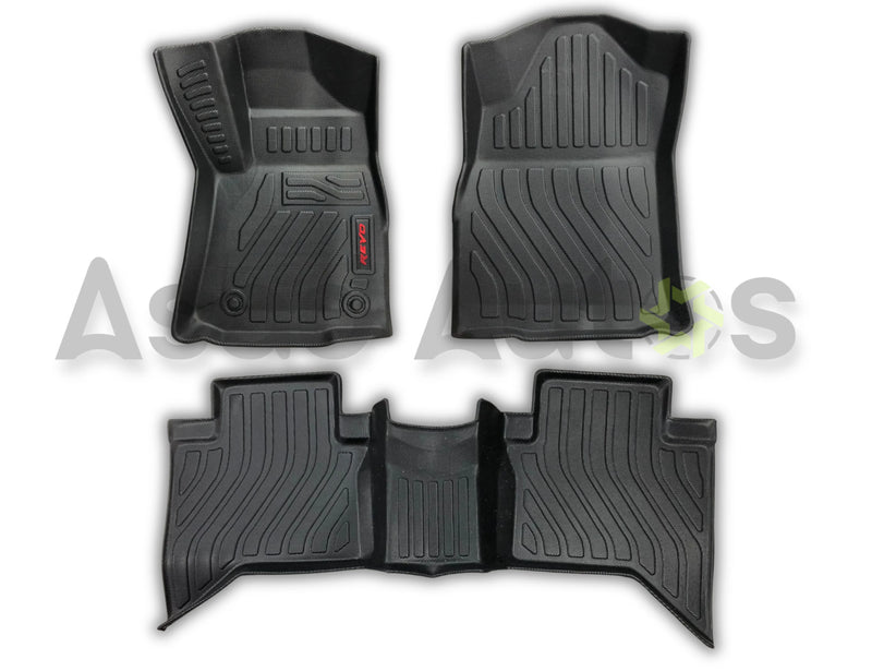 Premium TPE floor mat for Toyota Hilux Revo 2015–2026 custom fit all-weather waterproof car floor protection mats