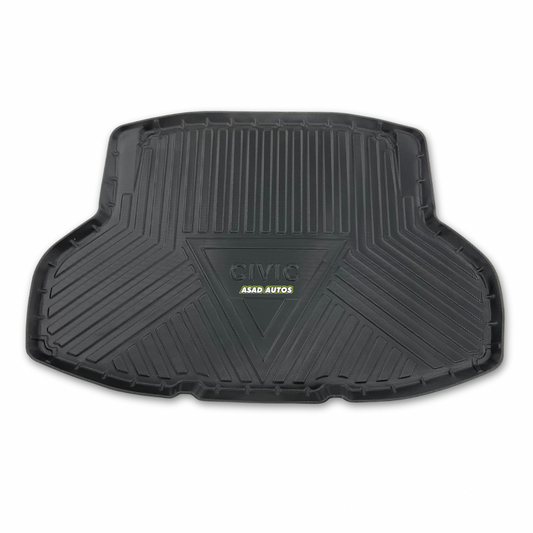 Premium Trunk Mat for Honda Civic 2016-2021, custom-fit for durability, protection against dirt, stains, and wear.
