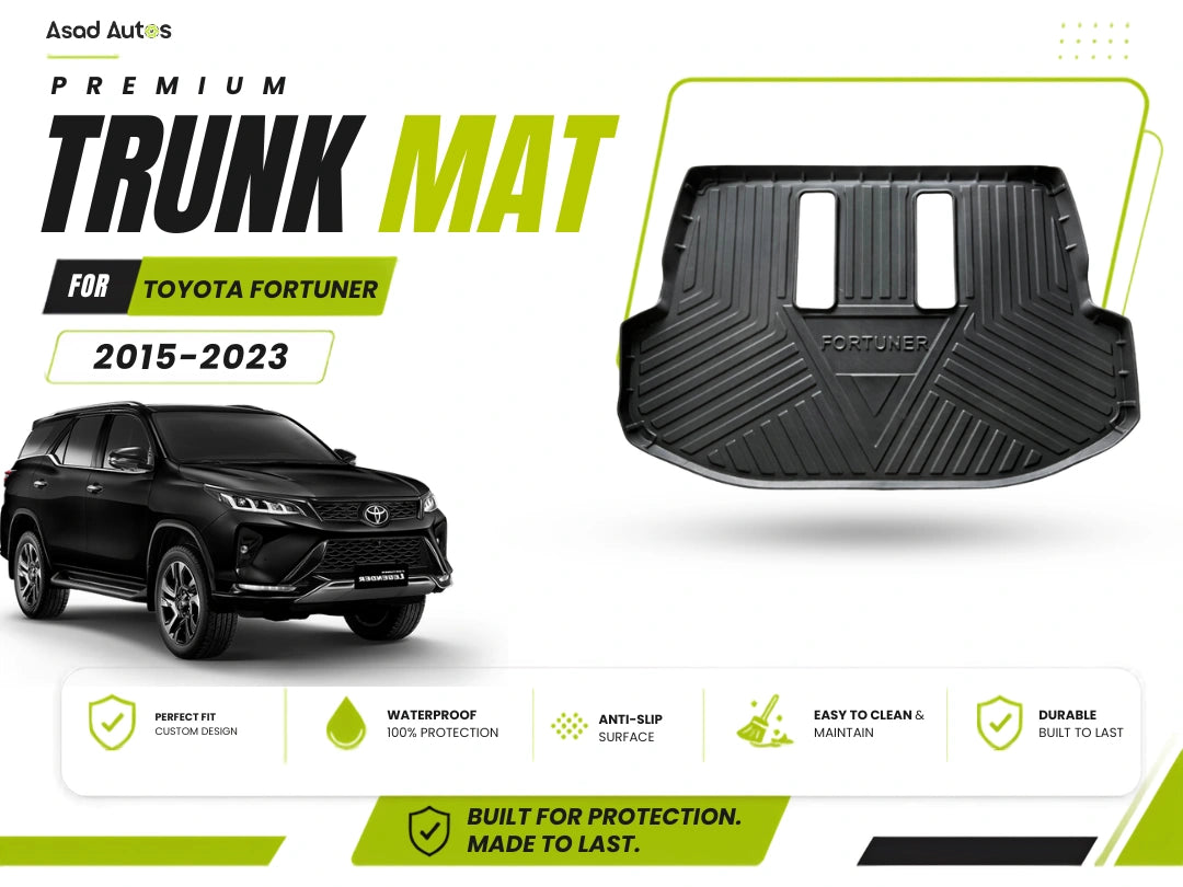 Premium Trunk Mat for Toyota Fortuner: Durable Protection and Perfect Fit
