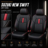 Premium bespoke seat cover made from high-quality Chinese automotive upholstery material for Suzuki New Swift 2017–2026,