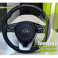 Premium bespoke steering cover in carbon fiber for Kia Sportage

