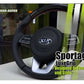 Premium bespoke steering cover in carbon fiber for Kia Sportage
