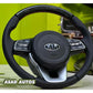 Premium bespoke steering cover in carbon fiber for Kia Sportage
