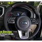 Premium bespoke steering cover in carbon fiber for Kia Sportage
