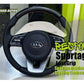 Premium bespoke steering cover in carbon fiber for Kia Sportage
