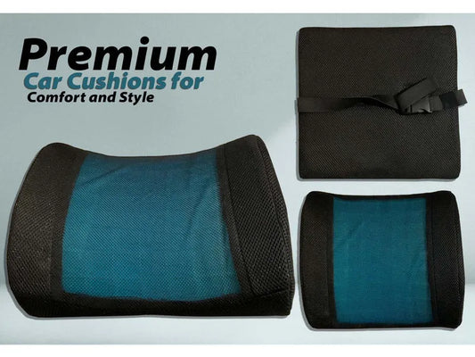 Premium car cushions providing comfort and style, perfect for enhancing your car’s interior and offering ergonomic support.
