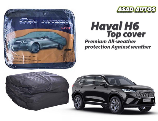 Premium car top cover for Haval H6, offering superior protection and style with all-weather durability against rain, UV rays, and scratches.

