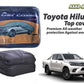 Premium car top cover for Toyota Hilux, offering ultimate protection and style with durable, weather-resistant material for all models.