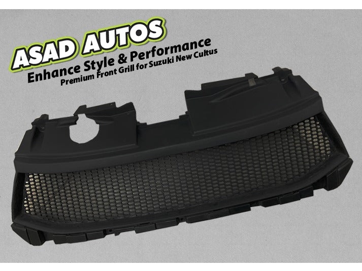 "Premium front grill for Suzuki New Cultus 2017-2026 enhancing car's front view"
