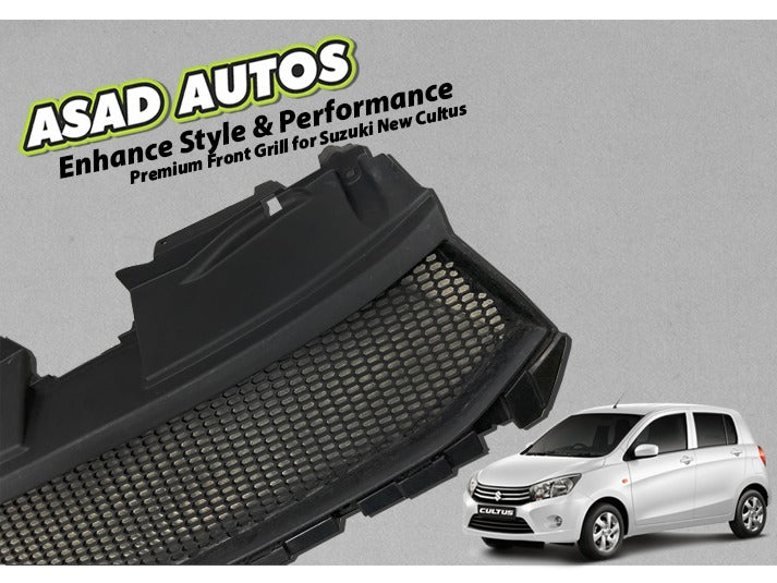 "Premium front grill for Suzuki New Cultus enhancing car's front view"
