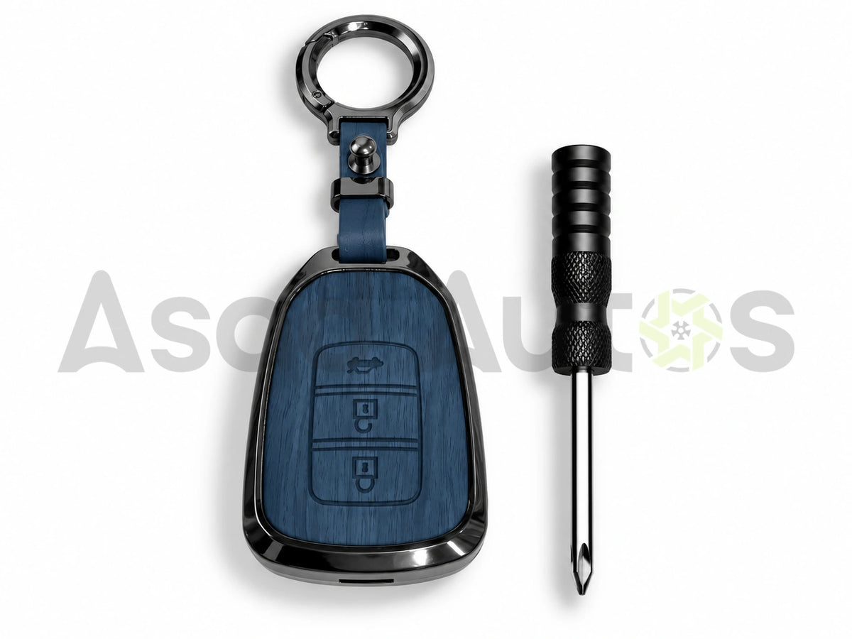 Premium leather texture, durable zinc alloy frame, stylish design and easy installation.