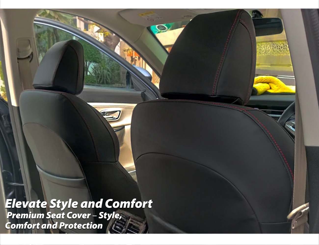 Premium seat cover for Oshan X7 offering enhanced style, comfort, and protection for your car's interior.
