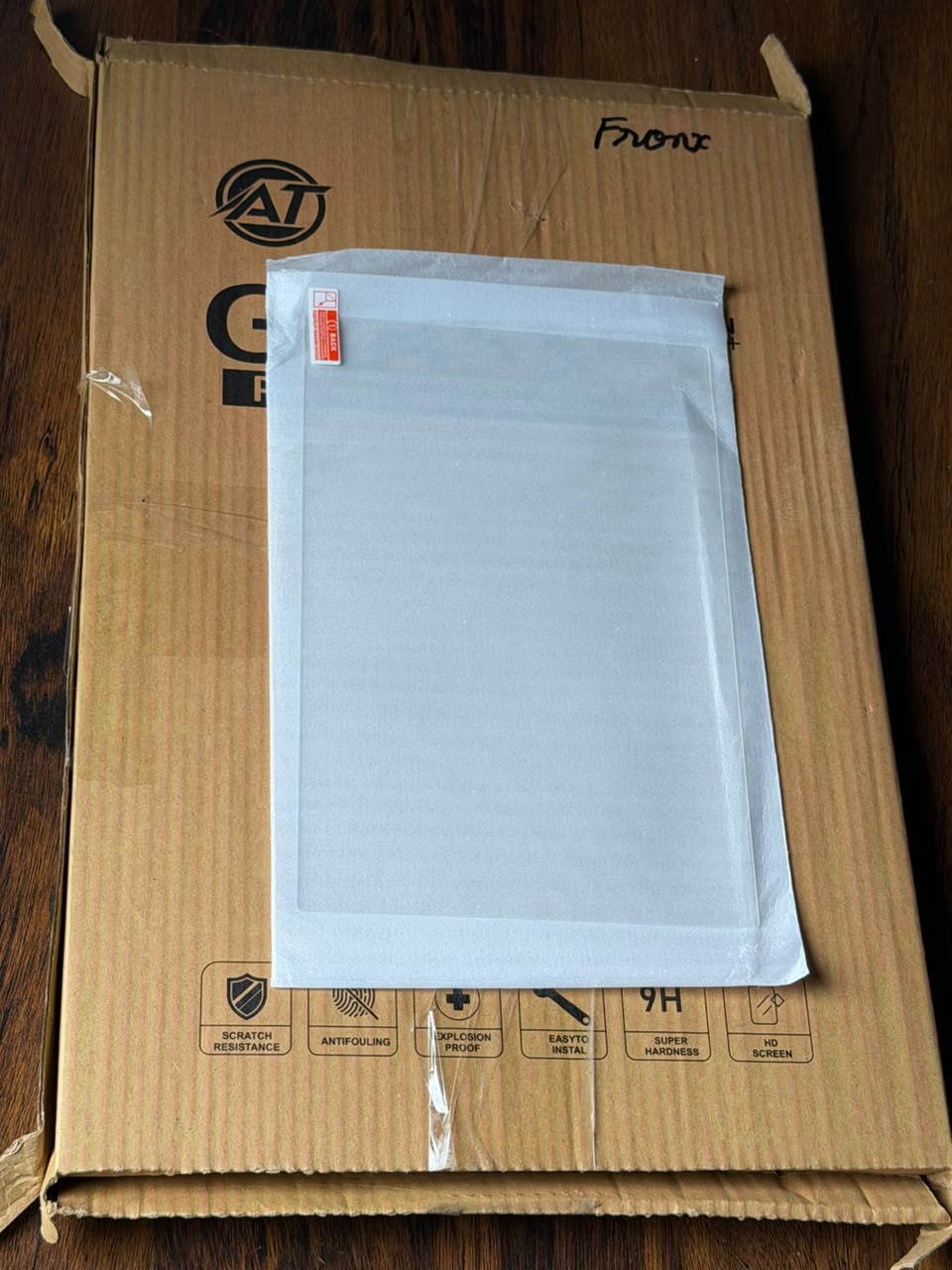 Premium transparent tempered glass protector for Suzuki Fronx 2025–2026 LCD screen and digital meter featuring 9H hardness,