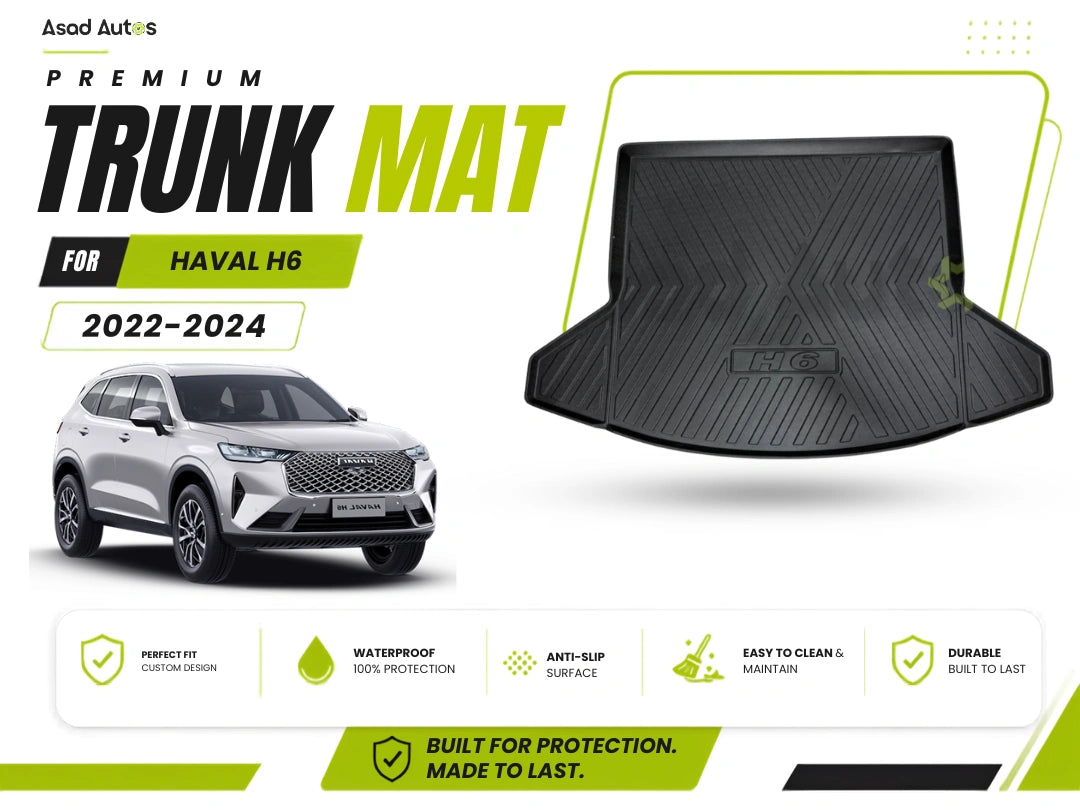 Premium trunk mat for Haval H6 providing protection against dirt