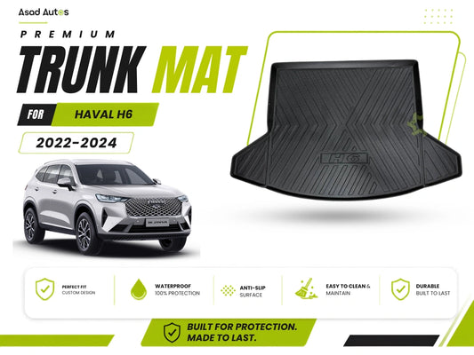 Premium trunk mat for Haval H6 providing protection against dirt
