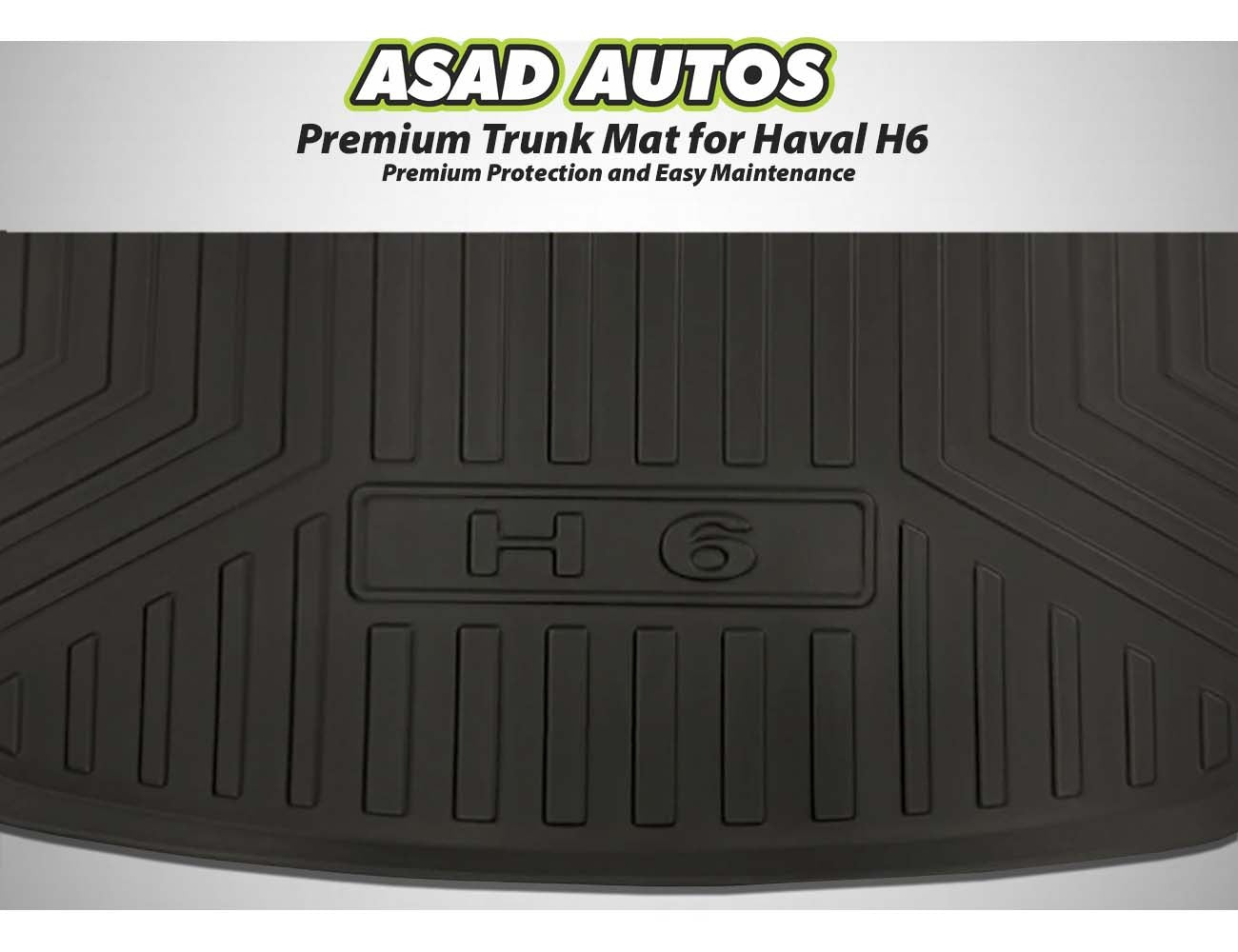 Premium trunk mat for Haval H6 providing protection against dirt and spills.

