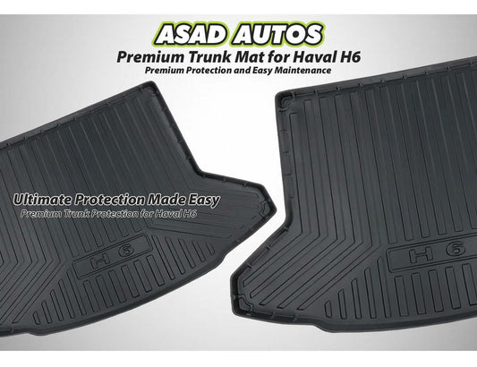 Premium trunk mat for Haval H6 providing protection against dirt and spills.

