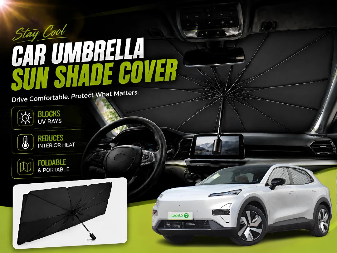 Protect your Deepal S05 2025–2026 from intense sunlight and excessive heat with this foldable car umbrella windshield sun shade