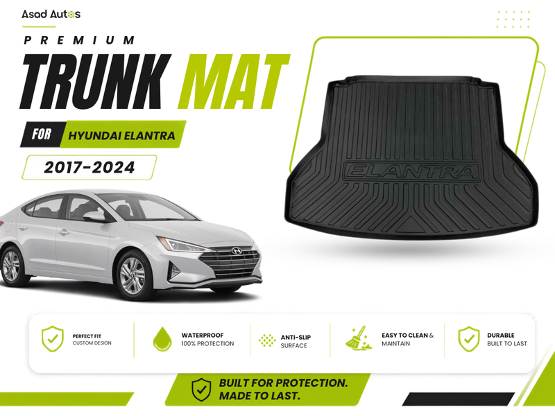 Protect your Elantra's trunk with our premium trunk mat