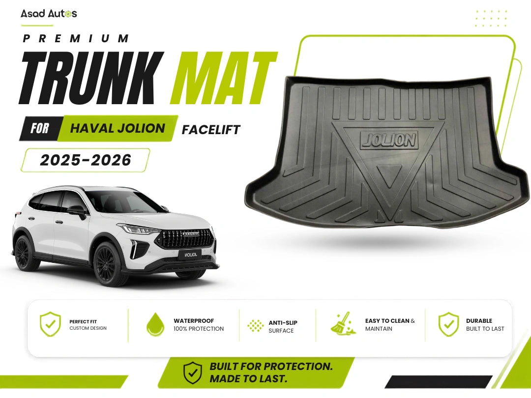 Protect your Haval Jolion Facelift 2025-2026 trunk area with our premium custom-fit trunk mat