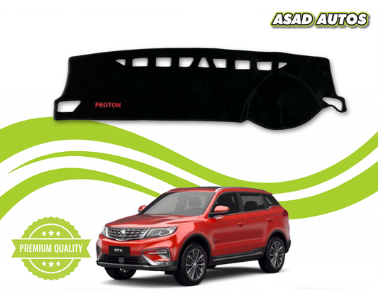 "Proton X70 2021 dashboard carpet mat with UV protection, anti-glare features, and premium heat-resistant material."
