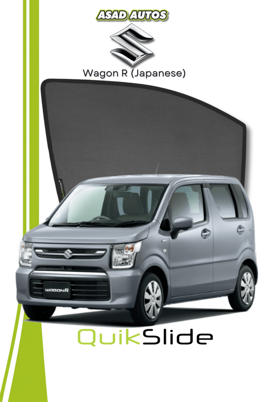 QS | QuikSlide Car Sun Shade for Suzuki Wagon R (Japanese) – UV & Heat Protection, Easy Installation