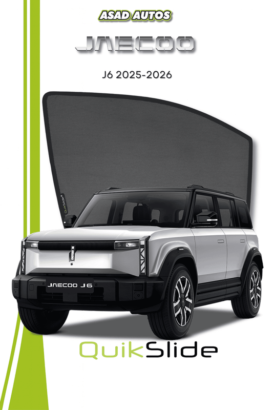 QS | QuikSlide Car Window Sun Shades (Car Pardy) For JAECOO J6 2025-2026 – Custom Magnetic Car Shades with UV & Privacy Protection 2