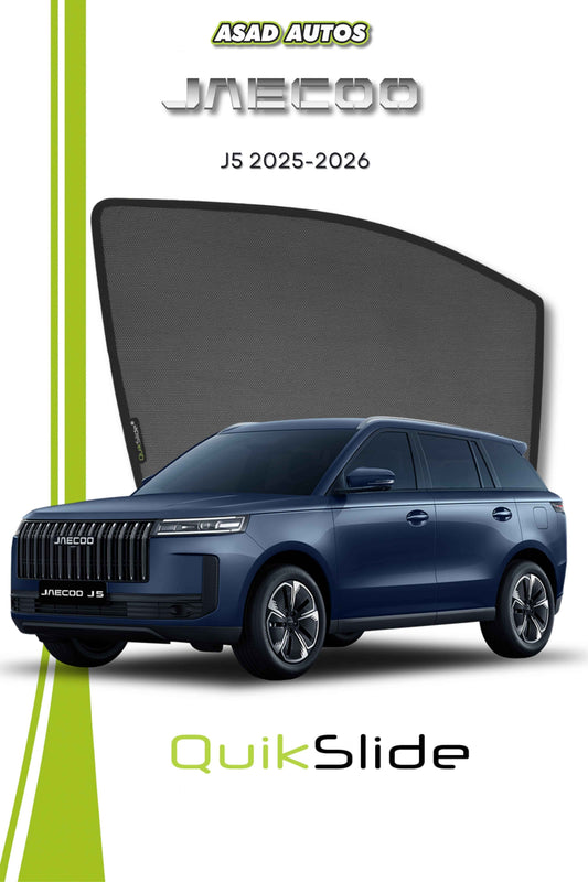 QS QuikSlide Car Window Sun Shades (Car Pardy) for Jaecoo J5