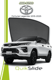 QS | QuikSlide | Quik Snap Custom Window Sun Shades Car Pardy for Toyota Fortuner Legender 2015-2025