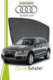 QS | QuikSlide | Quik Snap Window Sun Shades (Car Pardy) For Audi Q5 2009-2016 Crossover