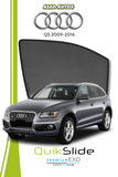 QS | QuikSlide | Quik Snap Window Sun Shades (Car Pardy) For Audi Q5 2009-2016 Crossover