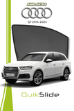QS | QuikSlide | Quik Snap Window Sun Shades (Car Pardy) For Audi Q7 2016-2023