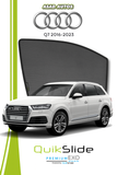 QS | QuikSlide | Quik Snap Window Sun Shades (Car Pardy) For Audi Q7 2016-2023