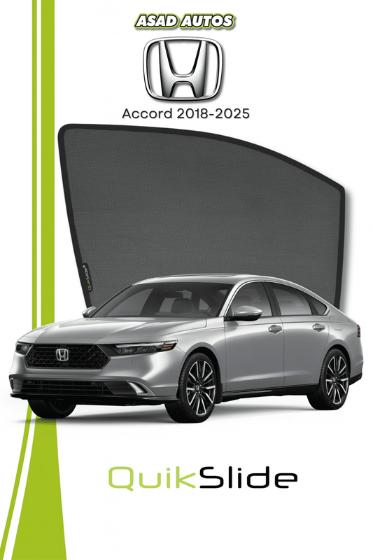 QS | QuikSlide | Quik Snap Window Sun Shades (Car Pardy) For Honda Accord 2018-2025
