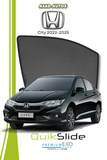 QS | QuikSlide | Quik Snap Window Sun Shades (Car Pardy) For Honda City 2022-2025