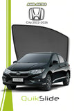 QS | QuikSlide | Quik Snap Window Sun Shades (Car Pardy) For Honda City 2022-2026